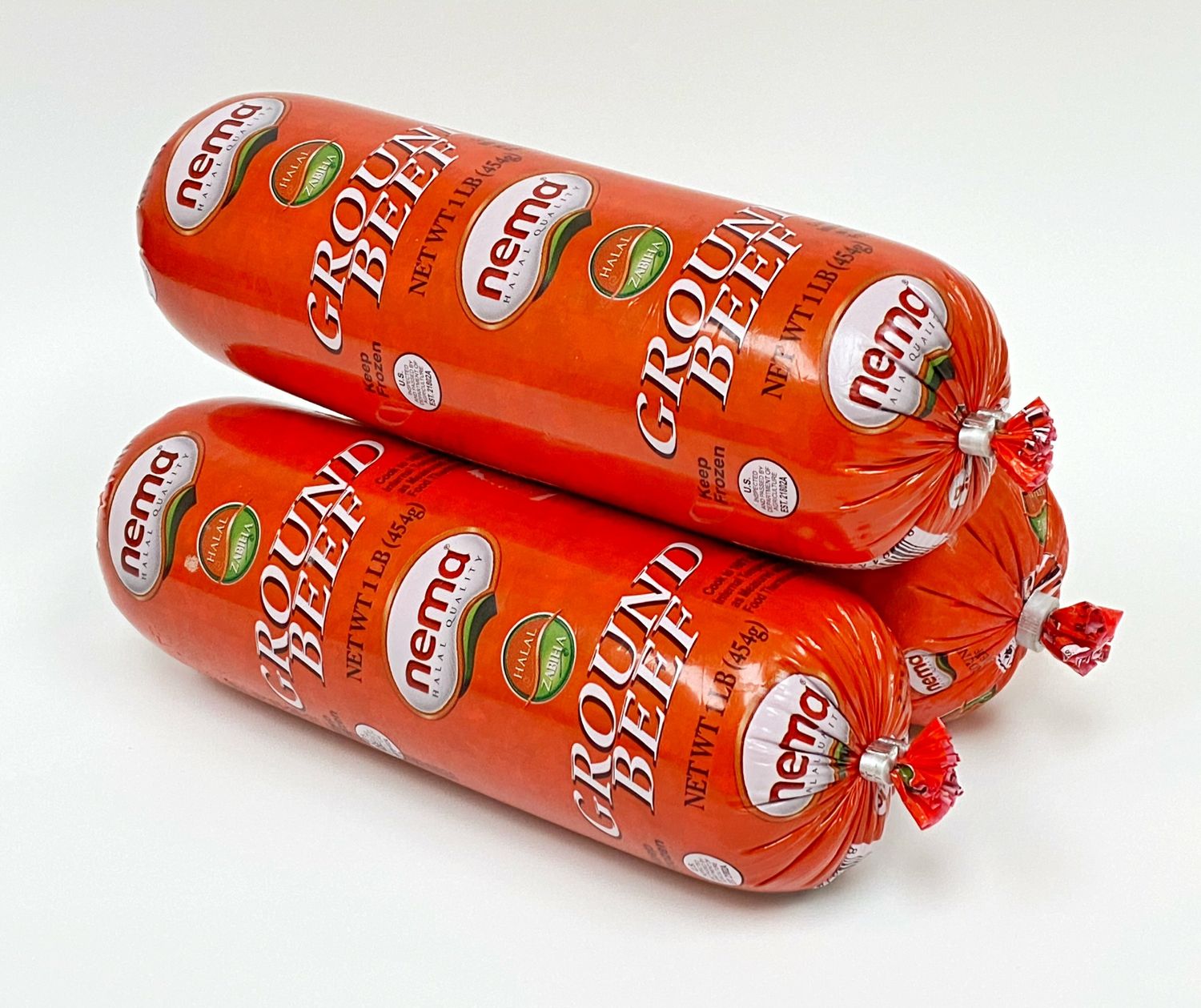 NEMA Halal Ground Beef (Az Yagli Kiyma) 1lb Frozen