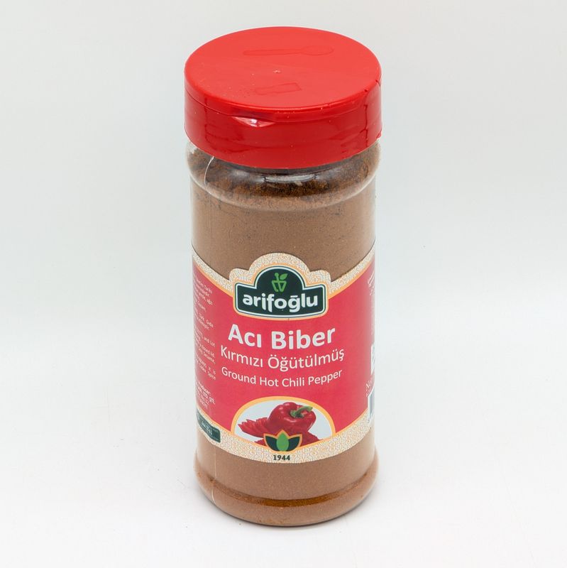 ARIFOGLU Ground Hot Red Pepper - Aci Kirmizi Biber Ogurtulmus 175g