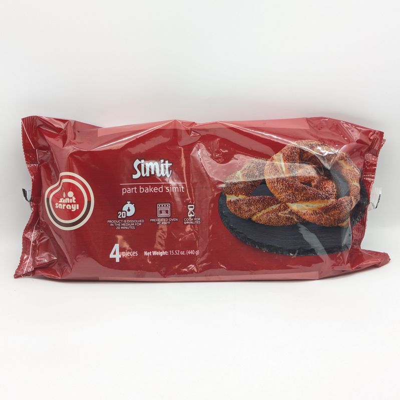 SIMIT SARAYI Turkish Bagel Part Baked Simit 440g (4pcs x 110g)
