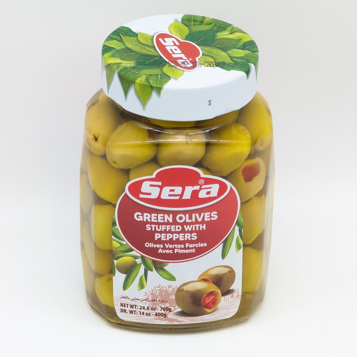 SERA Green Olives Stuffed with Red Peppers 400g/700g