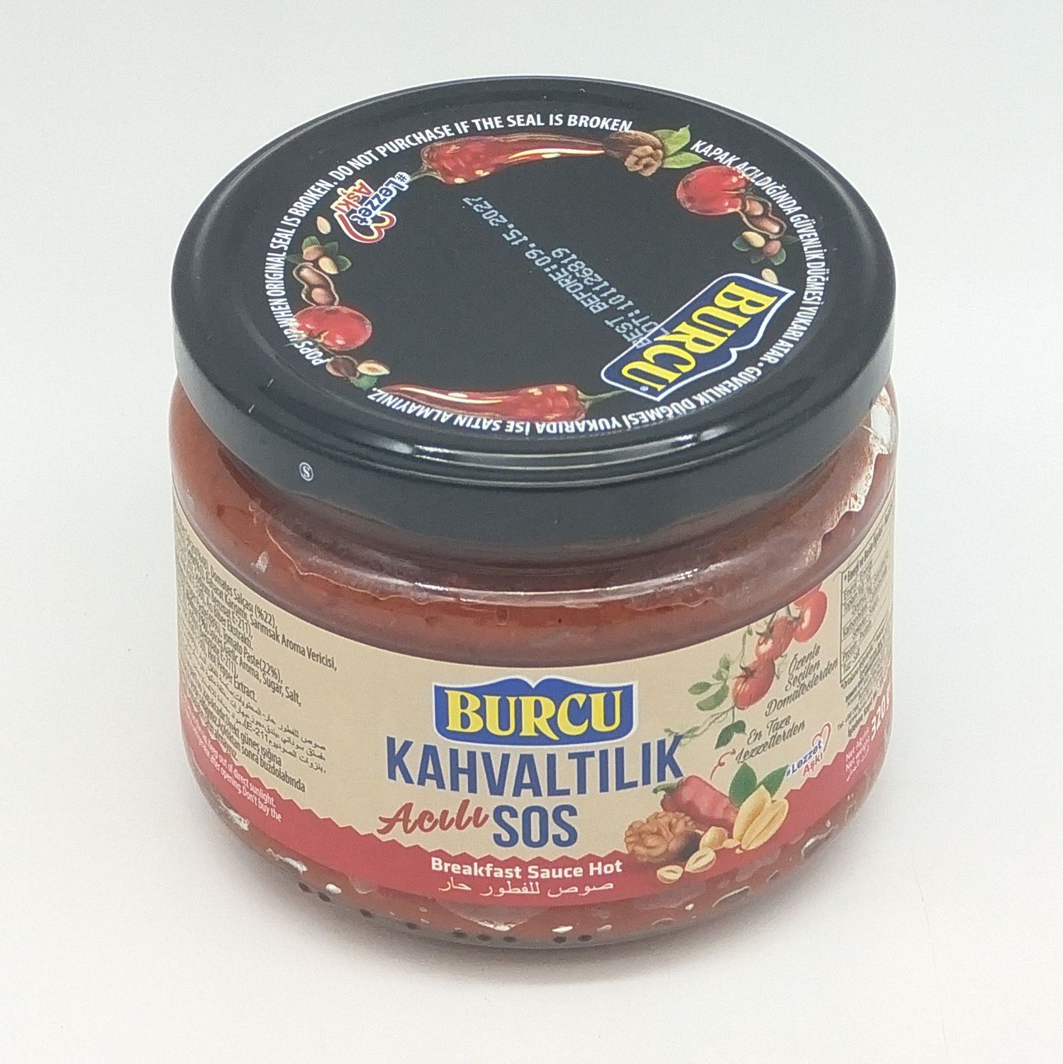 BURCU Breakfast Sauce Hot - Acili Kahvaltilik Sos 320g