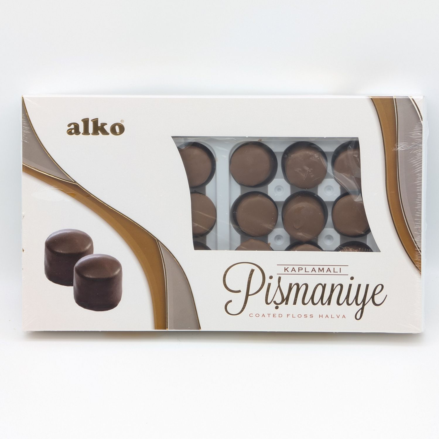 ALKO Cikolata Kaplamali Pismaniye - Chocolate Coated Floss Halva 300g