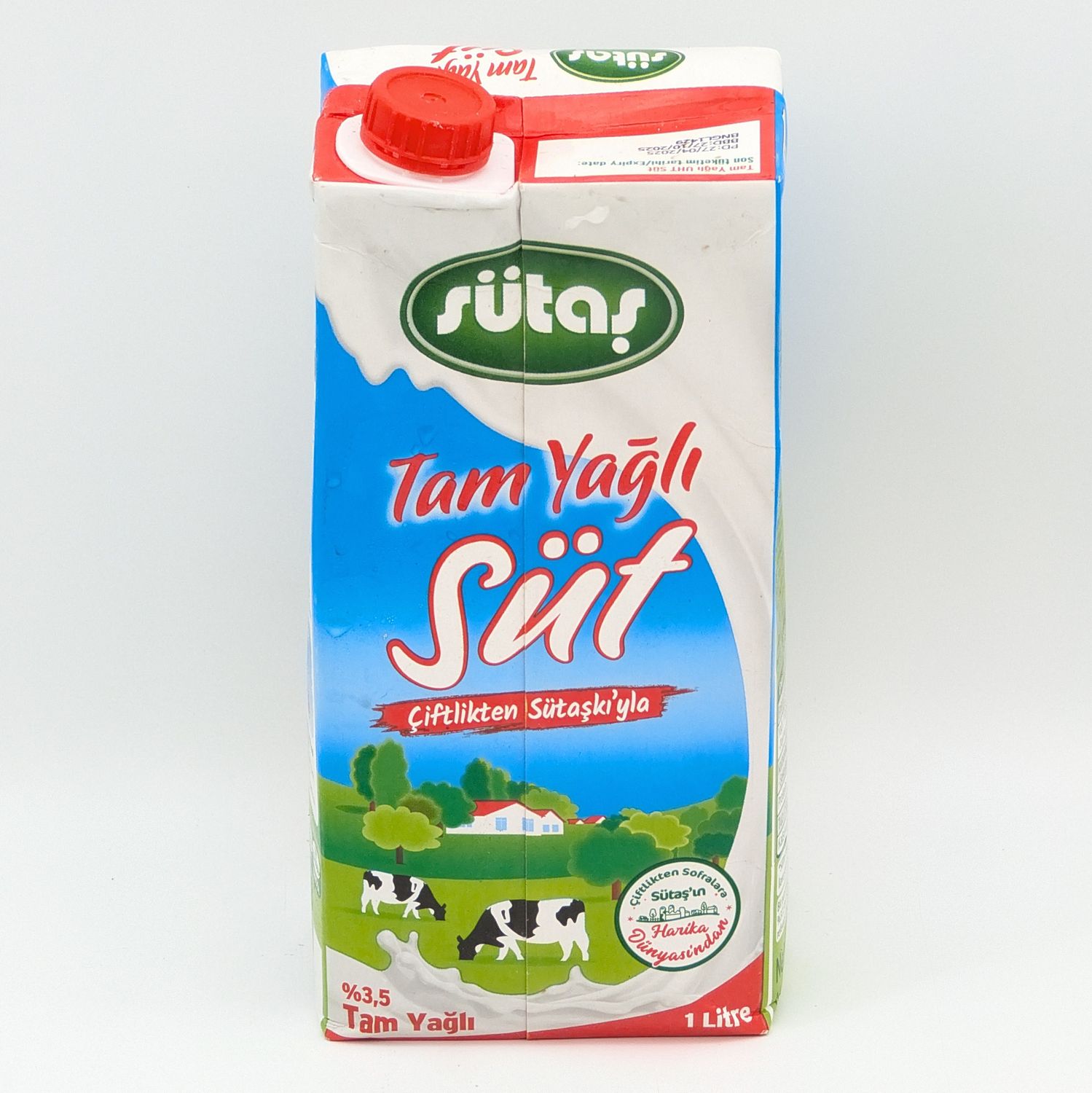 SUTAS UHT 3.5% Whole Milk - %3.5 Tam Yagli Sut 1L
