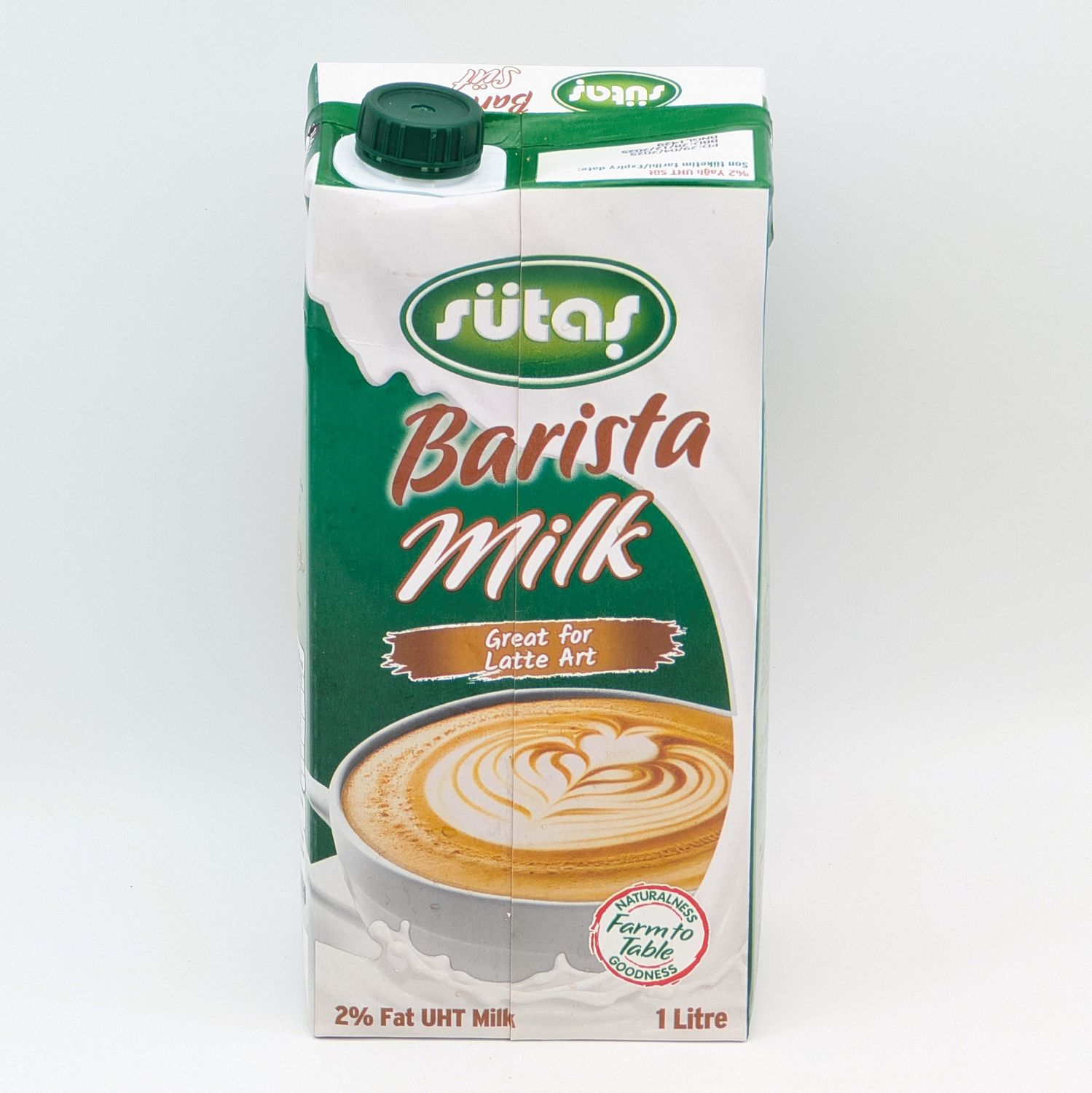 SUTAS Barista UHT 2% Fat Milk - %2 Yagli Sut 1L
