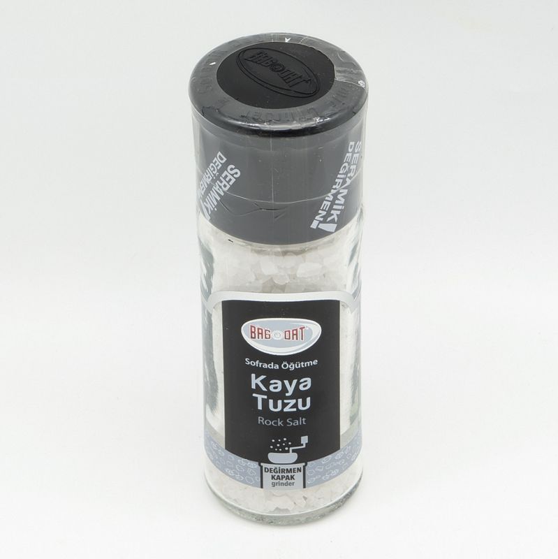 BAGDAT Rock Salt with Grinder Cap - Kaya Tuzu Digermen Kapak 115g