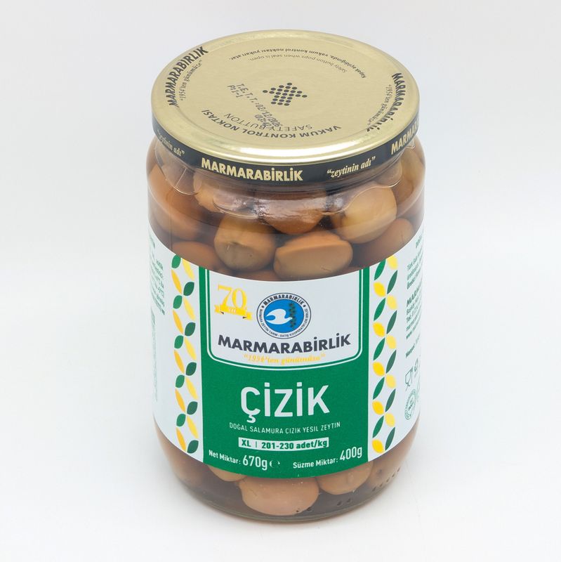 MB Marmara Birlik Green Olives XL Scratched 400g