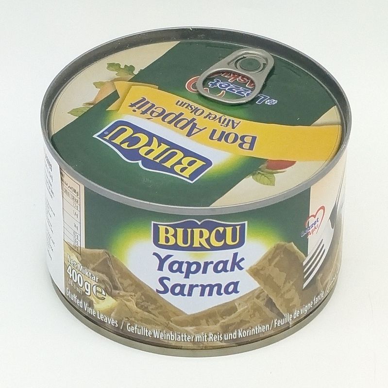BURCU Yaprak Sarma Dolma - Stuffed Vine Leaves with Rice 400g