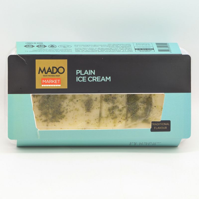 MADO Ice Cream Plain - Dondurma Sade 500g
