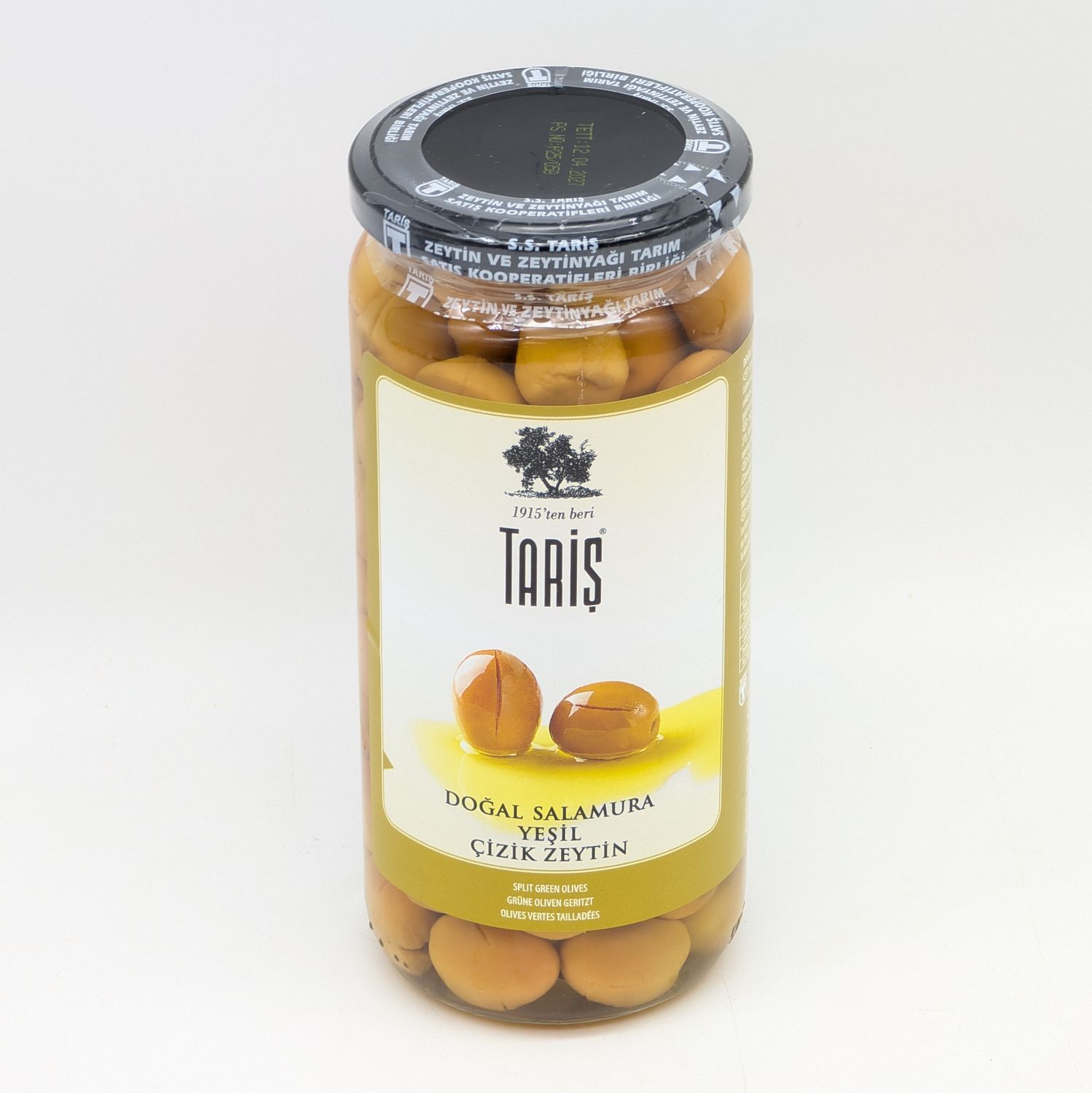 TARIS Scratched Green Olives - Yesil Cizik Zeytin 300g/485g