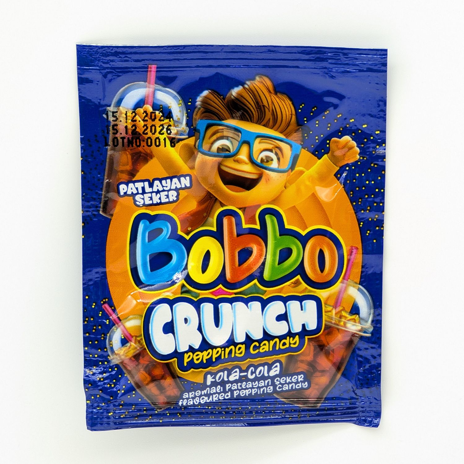 BOBBO Crunch Popping Candy Cola Flavor - Kola Arormali Patlayan Seker 4g