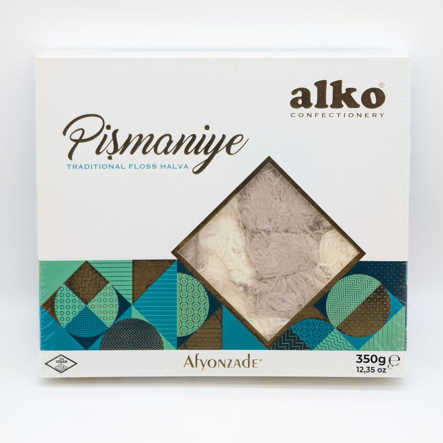 ALKO Karisik Sade Kakaolu Pismaniye - Mixed Turkish Cotton Candy Plain Cacao 350g