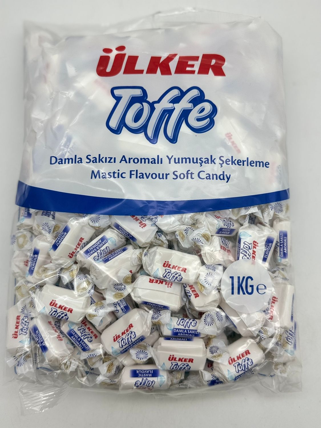 Ulker Toffe Mastic Flavour Soft Candy 1kg (35.27 oz) – Chewy Mastic Candy, Bulk Pack