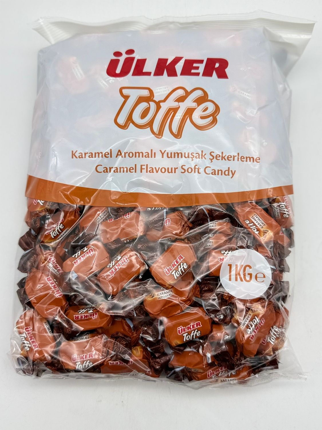 Ulker Toffe Caramel Soft Candy 1kg (35.27 oz) – Chewy Caramel Candy, Bulk Pack