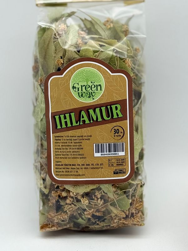 Turkish Linden Tea (Ihlamur) – Natural Dried Linden Flowers &amp; Leaves – Herbal Tea for Relaxation &amp; Sleep – 30g