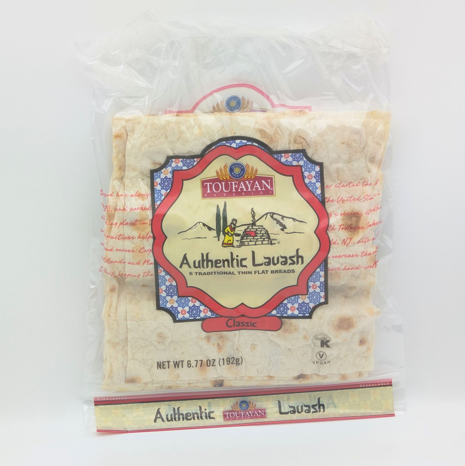 TOUFAYAN Authentic Lavash 192g (32g x 6pcs)