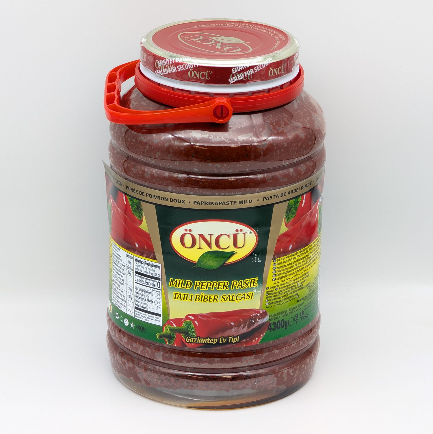 ONCU Mild Pepper Paste - Tatli Biber Salcasi 4.3kg