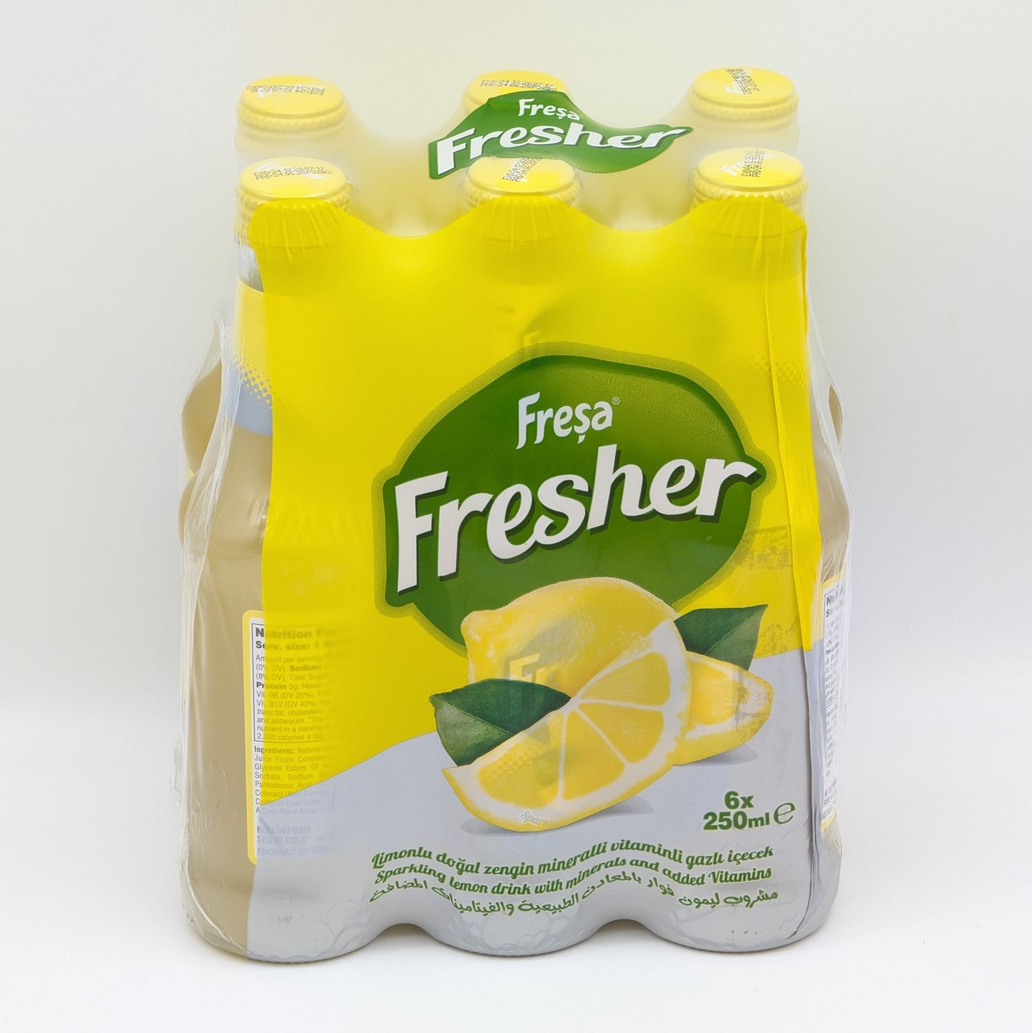 FRESA FRESHER Sparkling Lemon Flavored Drink 250mL x 6pcs