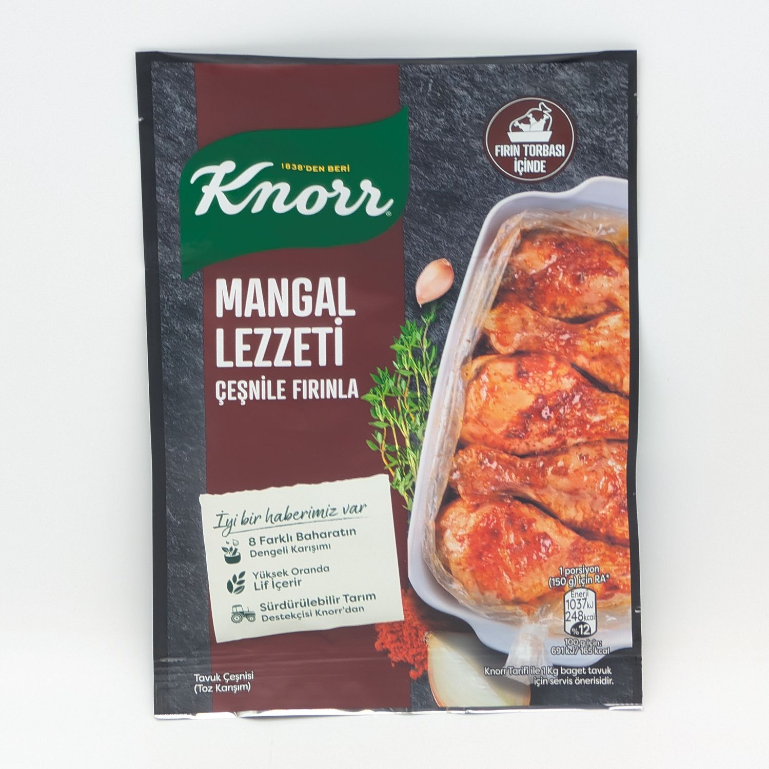 KNORR Mangal Lezzeti Tavuk Cesnile Firinla - Grilled Chicken Seasoning Powder Mix 29g