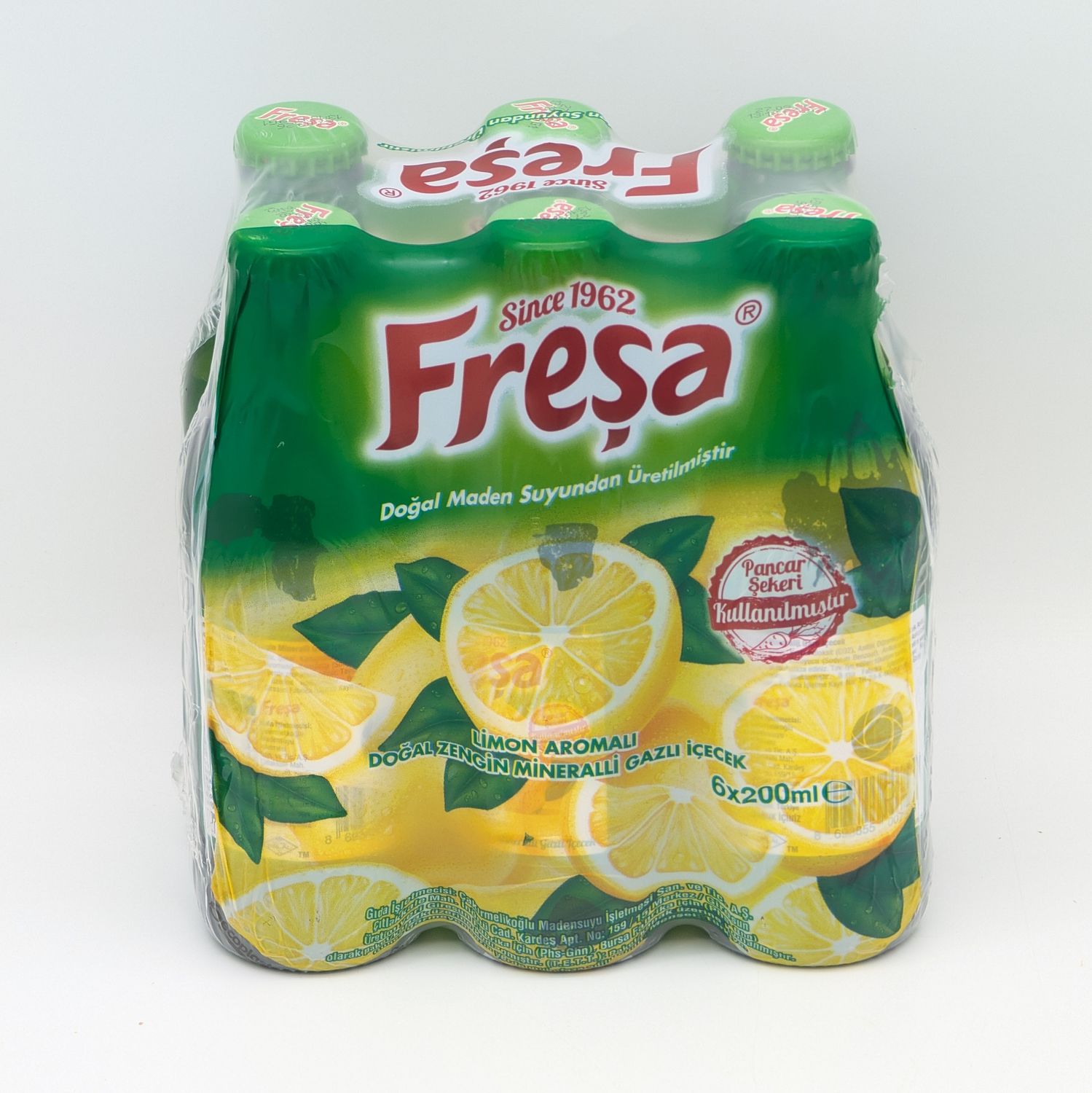 FRESA Lemon Flavored Mineral Water 200mL x 6pcs