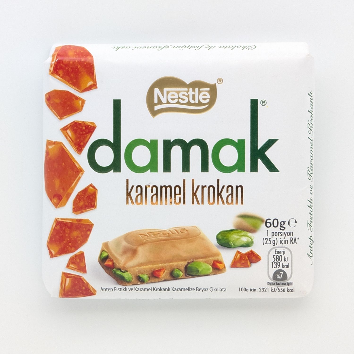 NESTLE Damak Karamel Krokan Antep Fistikli Cikolata 60g
