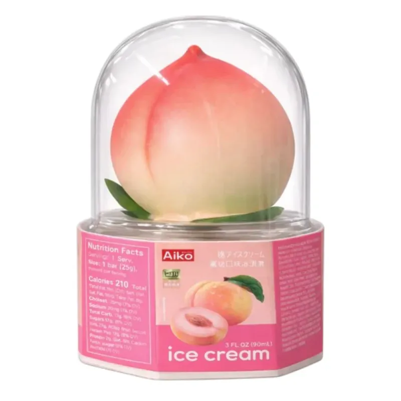 AIKO GARDEN Ice Cream Peach Flavored 225g (3pcs x 75g)