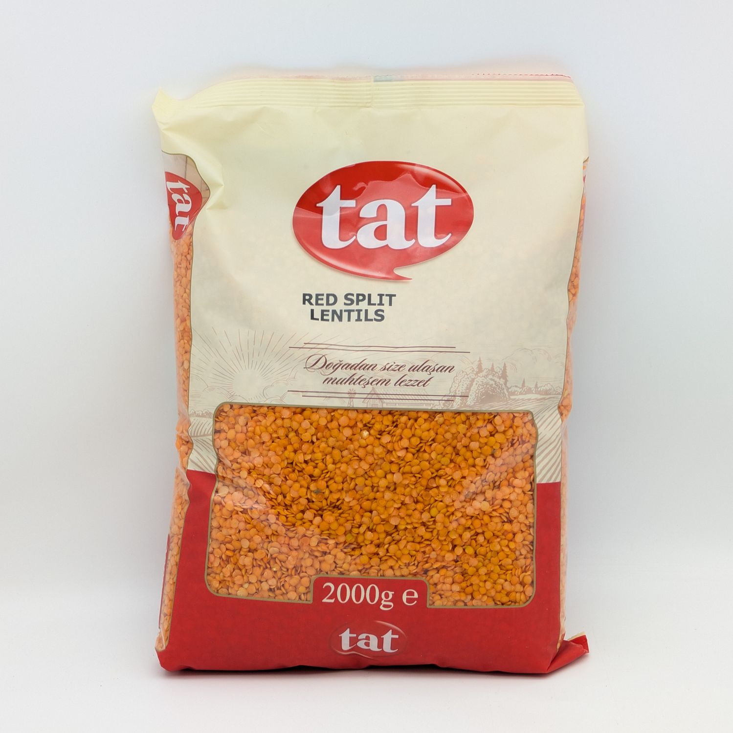 TAT Red Split Lentils - Kirmizi Yaprak Mercimek 2kg