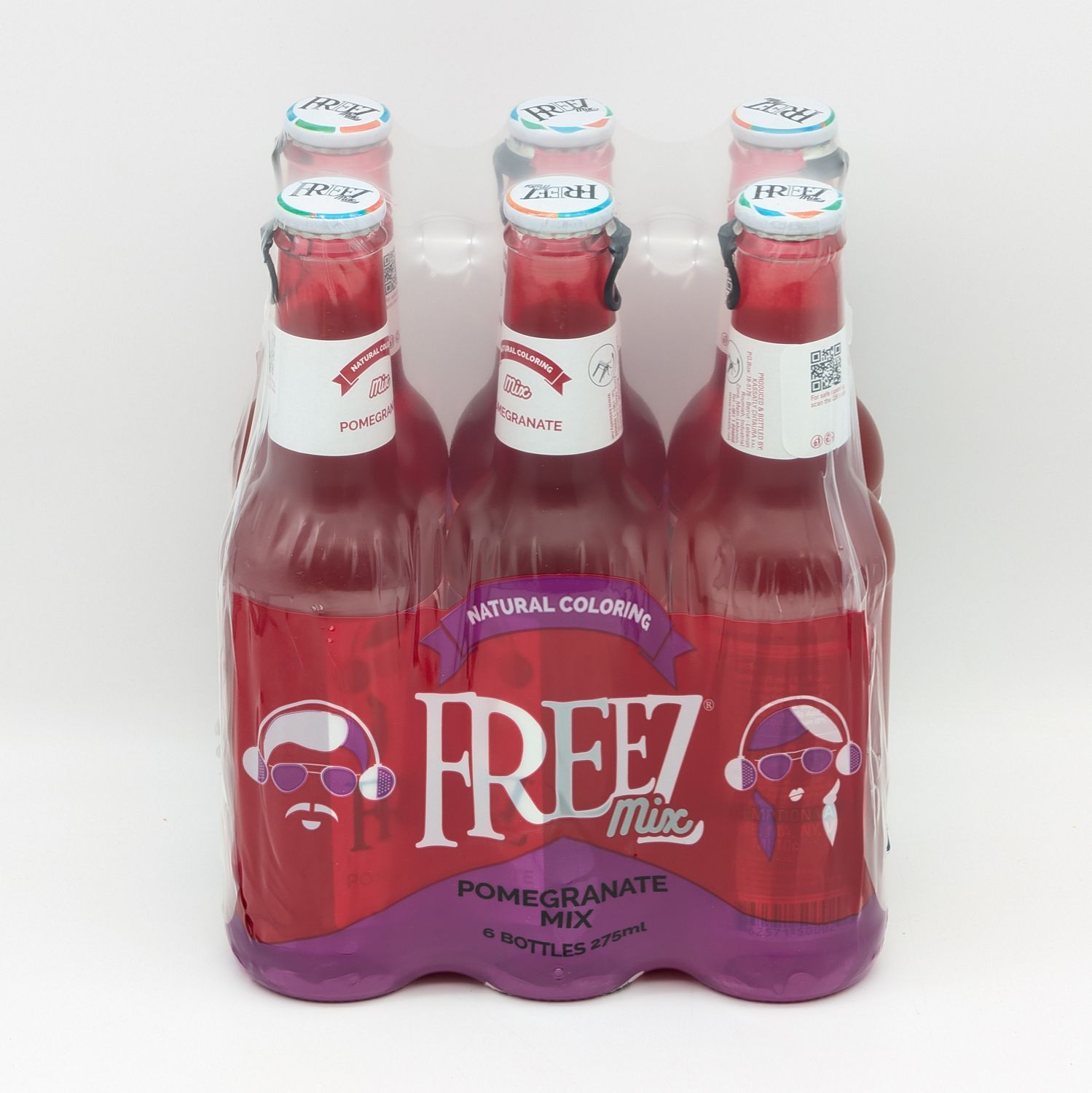 FREEZ Pomegranate Flavored Soda - Nar Aromali Gazoz 275mL x 6pcs