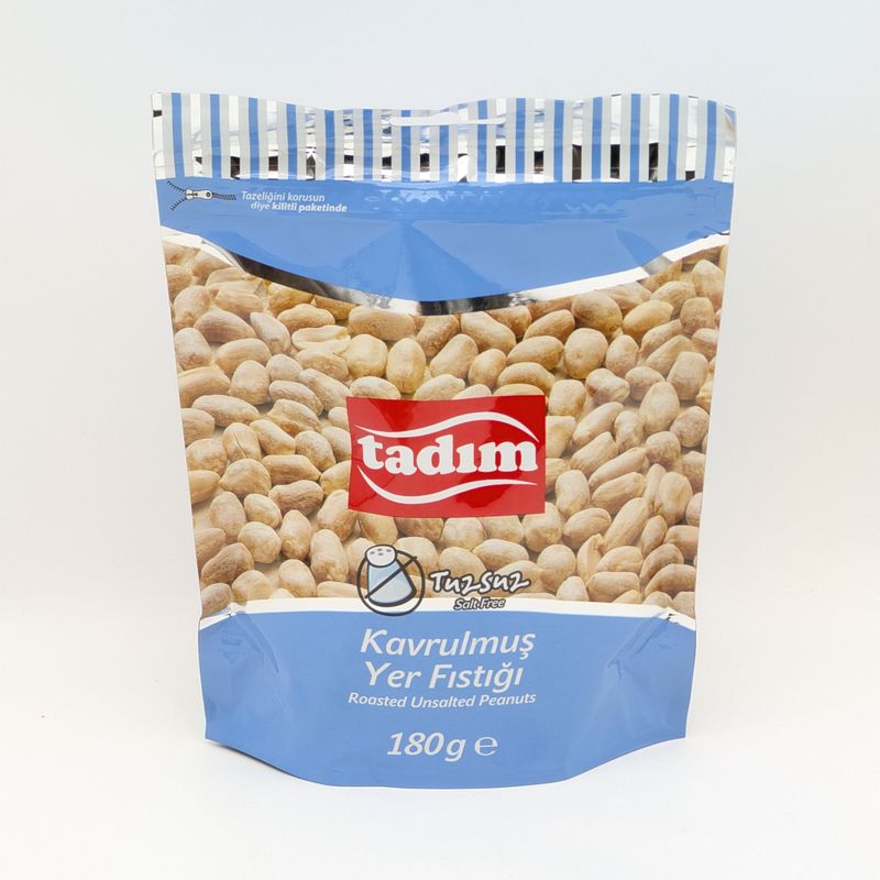TADIM Roasted Unsalted Peanuts - Kavrulmus Tuzsuz Yer Fistigi 180g