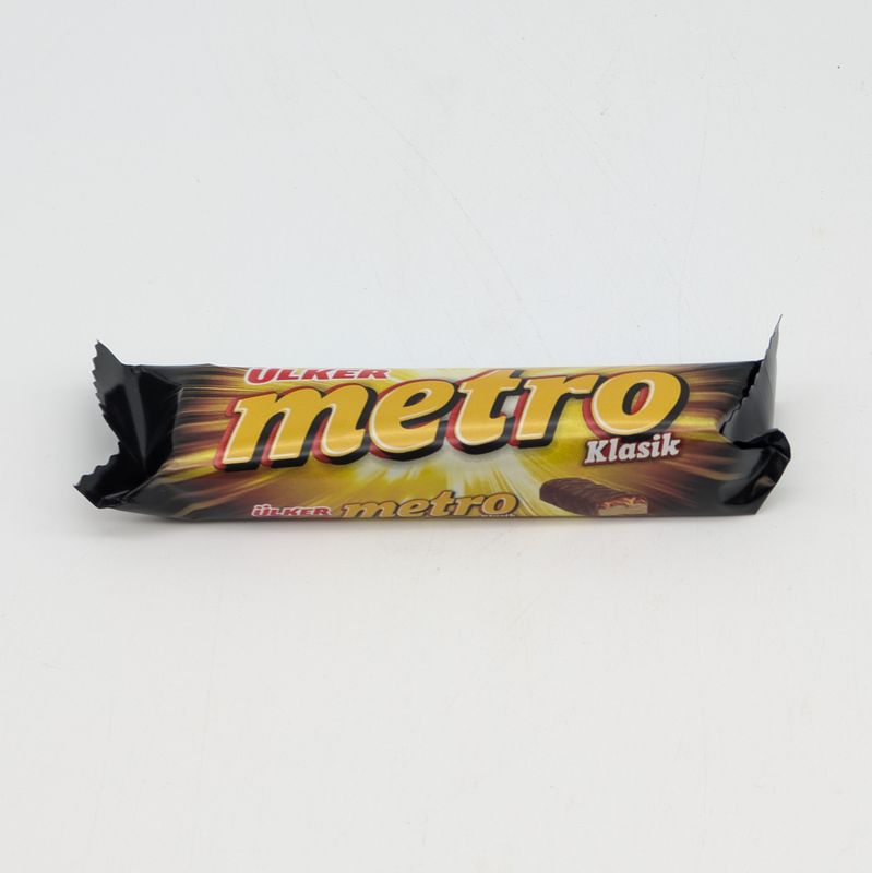 ULKER Metro Klasik Classic Chocolate Bar with Caramel &amp; Nougat 36g