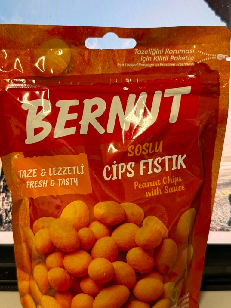 BERNUT Cips Fistik - Peanut Chips with Sauce 130g