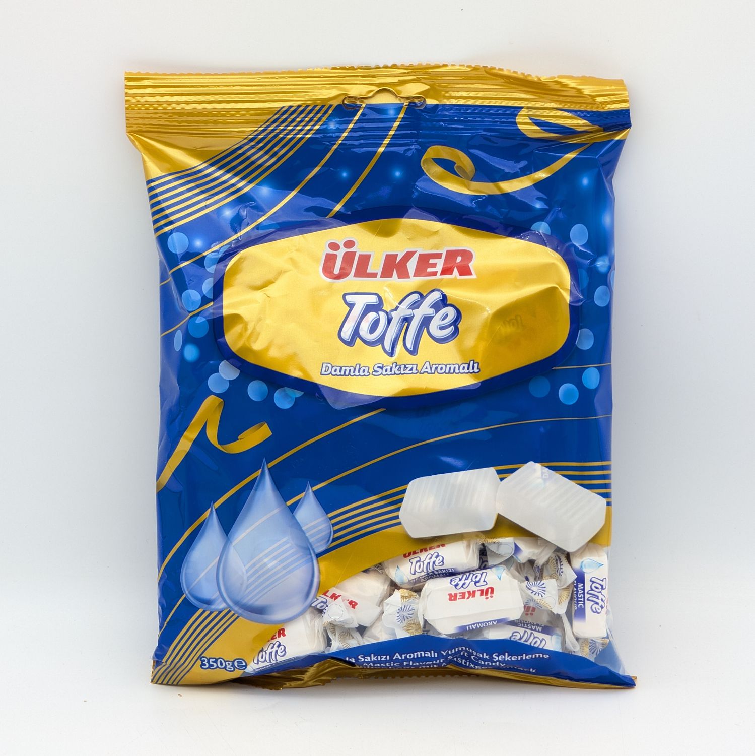 ULKER Toffe Mastic Gum Flavour Soft Chewy Candy - Damla Sakizi Aromali350g