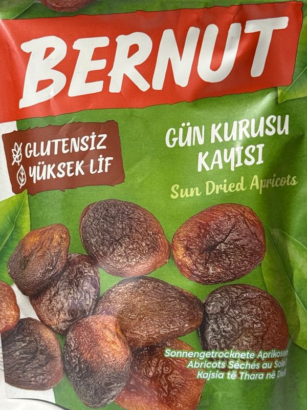 Bernut Sun Dried Apricots – Gün Kurusu Kayısı, Gluten Free, 150 g