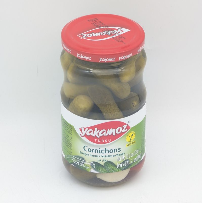 YAKAMOZ Pickled Cornichons - Kornison Tursusu 370mL 190g/375g