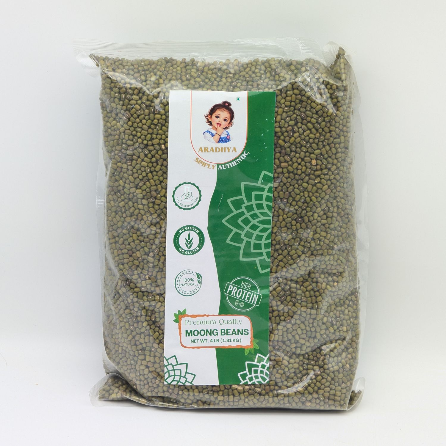 ARADHYA Moong Beans 4lb 1.81kg