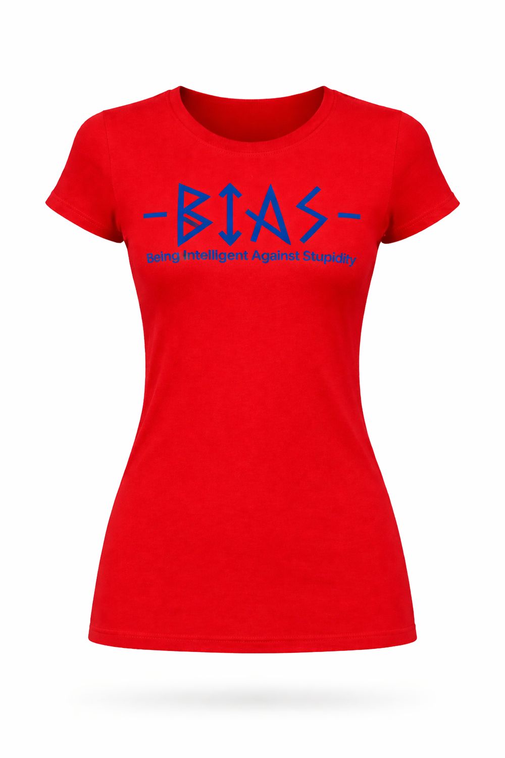 BIAS Red & White Women's T-Shirt