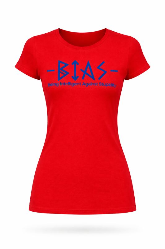 BIAS Red & White Women's T-Shirt