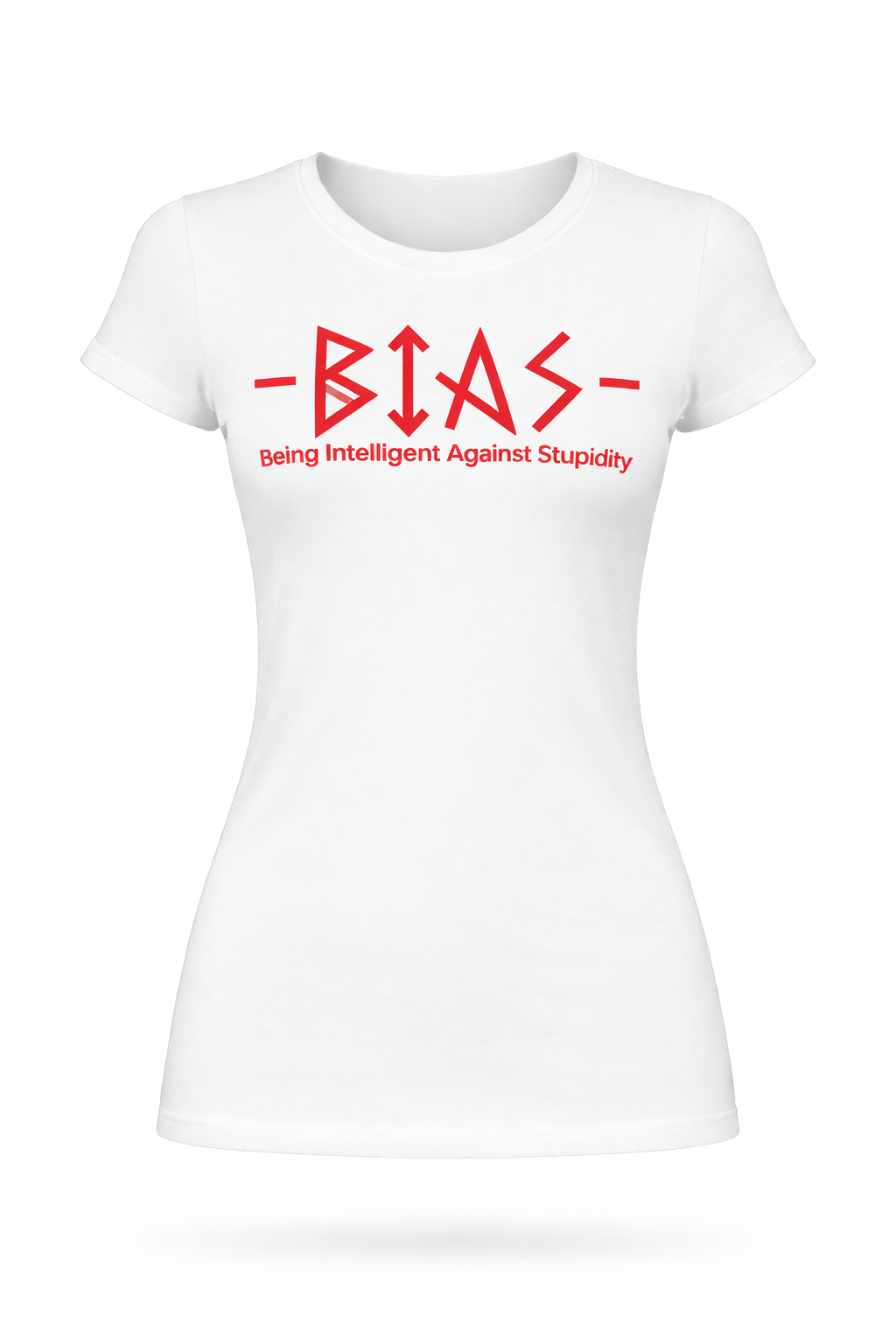 BIAS Red & White Women's T-Shirt