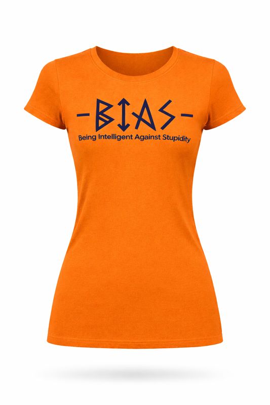 BIAS Orange & Navy  Women's T-Shirt