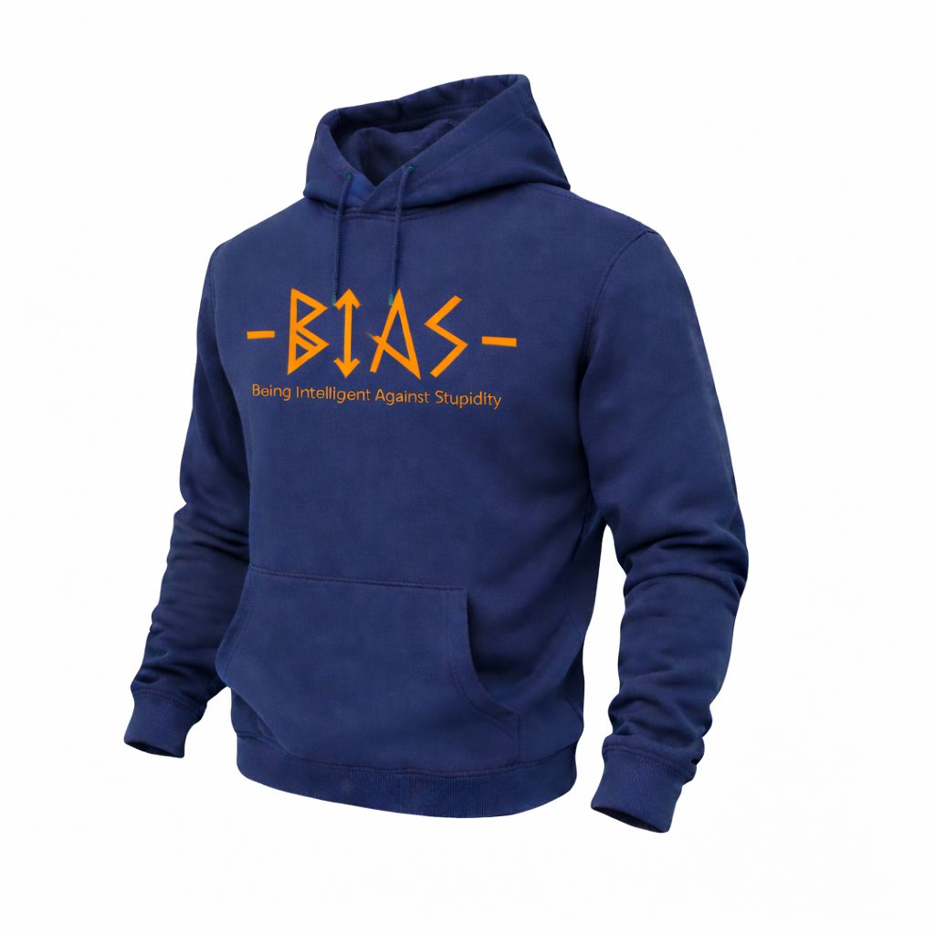 Bias Navy & Orange Classic Hoodies