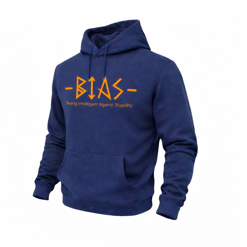 Bias Navy & Orange Classic Hoodies