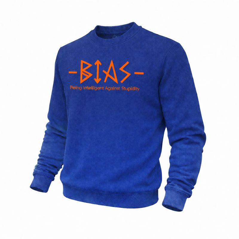 BIAS Blue & Orange Crewneck Sweatshirt