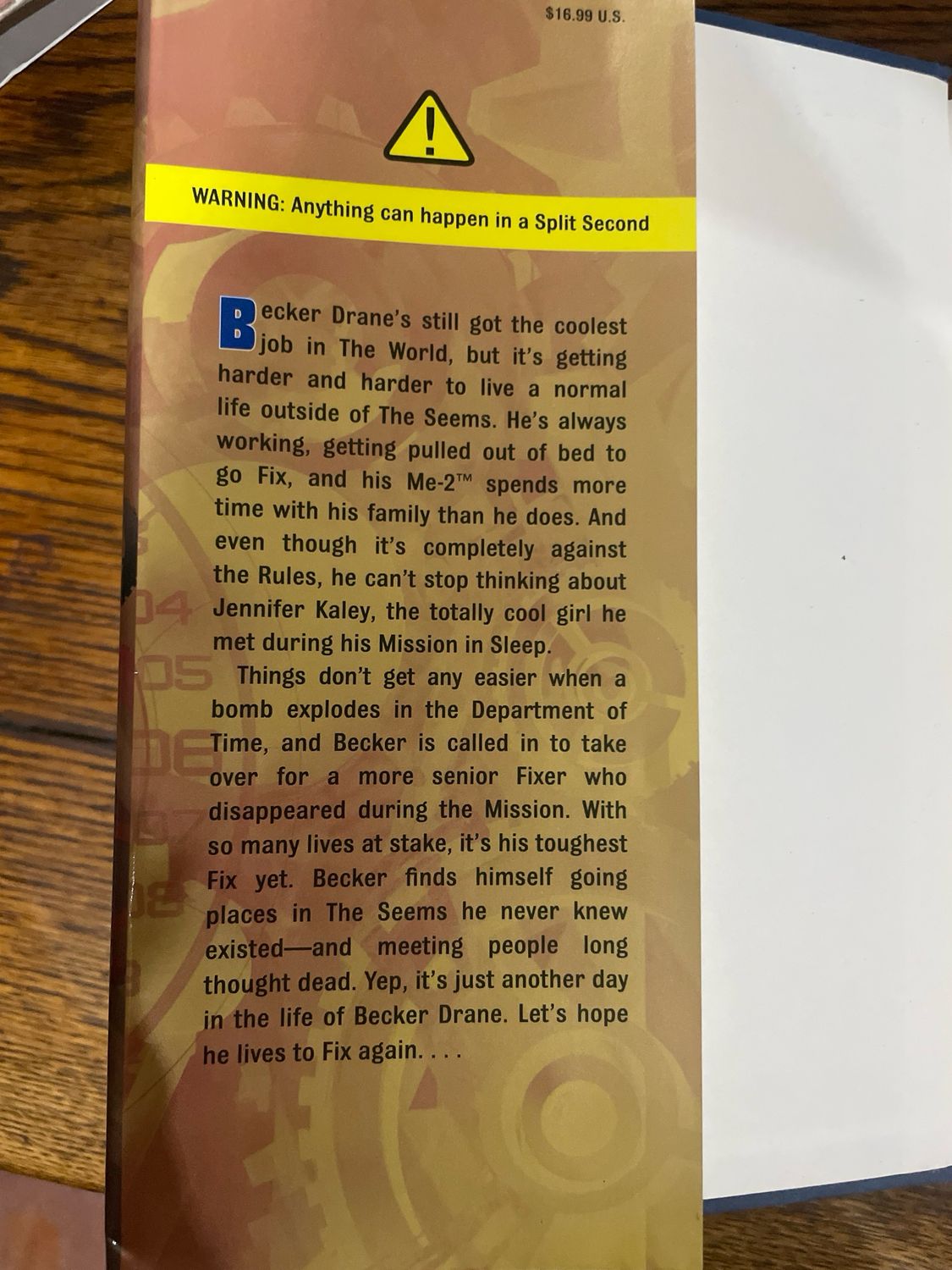 Book 2 The Seems: The Split Second by John Hume and Michael Wexler