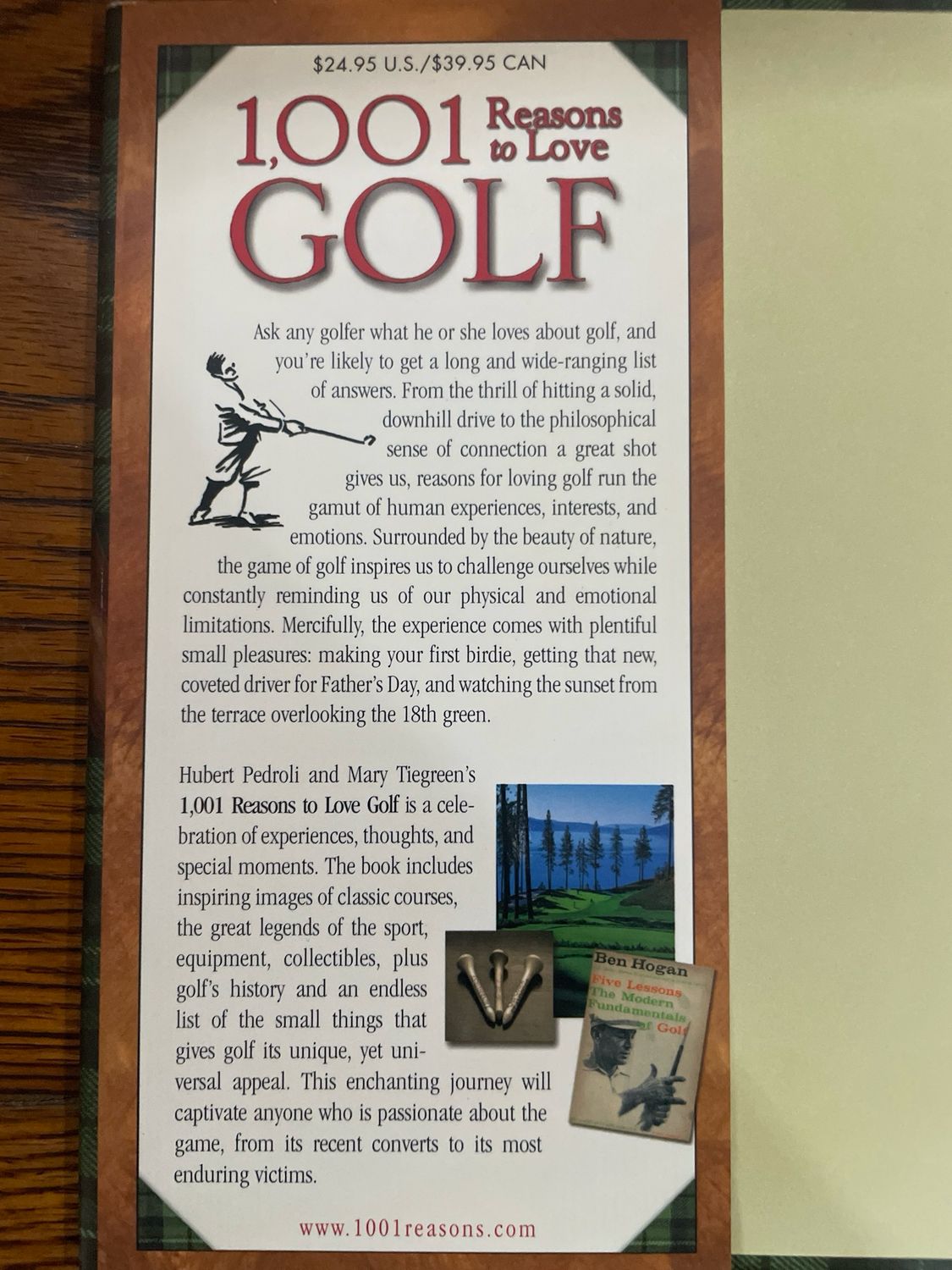 1001 Reason to Love Golf by Hubert Pedroli and Mary Tiegreen