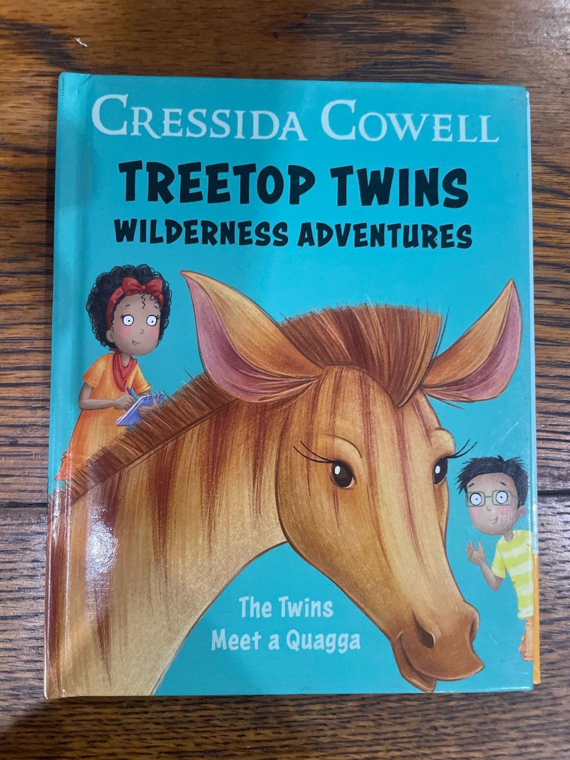 Treetop Twins Wilderness Adventures Book 2: The Twins Meet A Quagga by Cressida Cowell