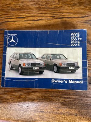 Mercedes- Benz Owners Manual W124, 200E 240E 300TE 260E 300E