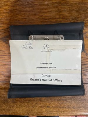 Mercedes-Benz W210 (pre-facelift) Complete Maintenance And Owner’s Manual In Original Canvas Pouch