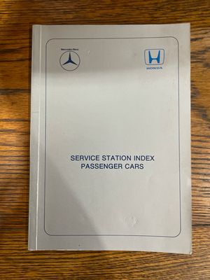 Mercedes-Benz Service Station Index Passenger Cars