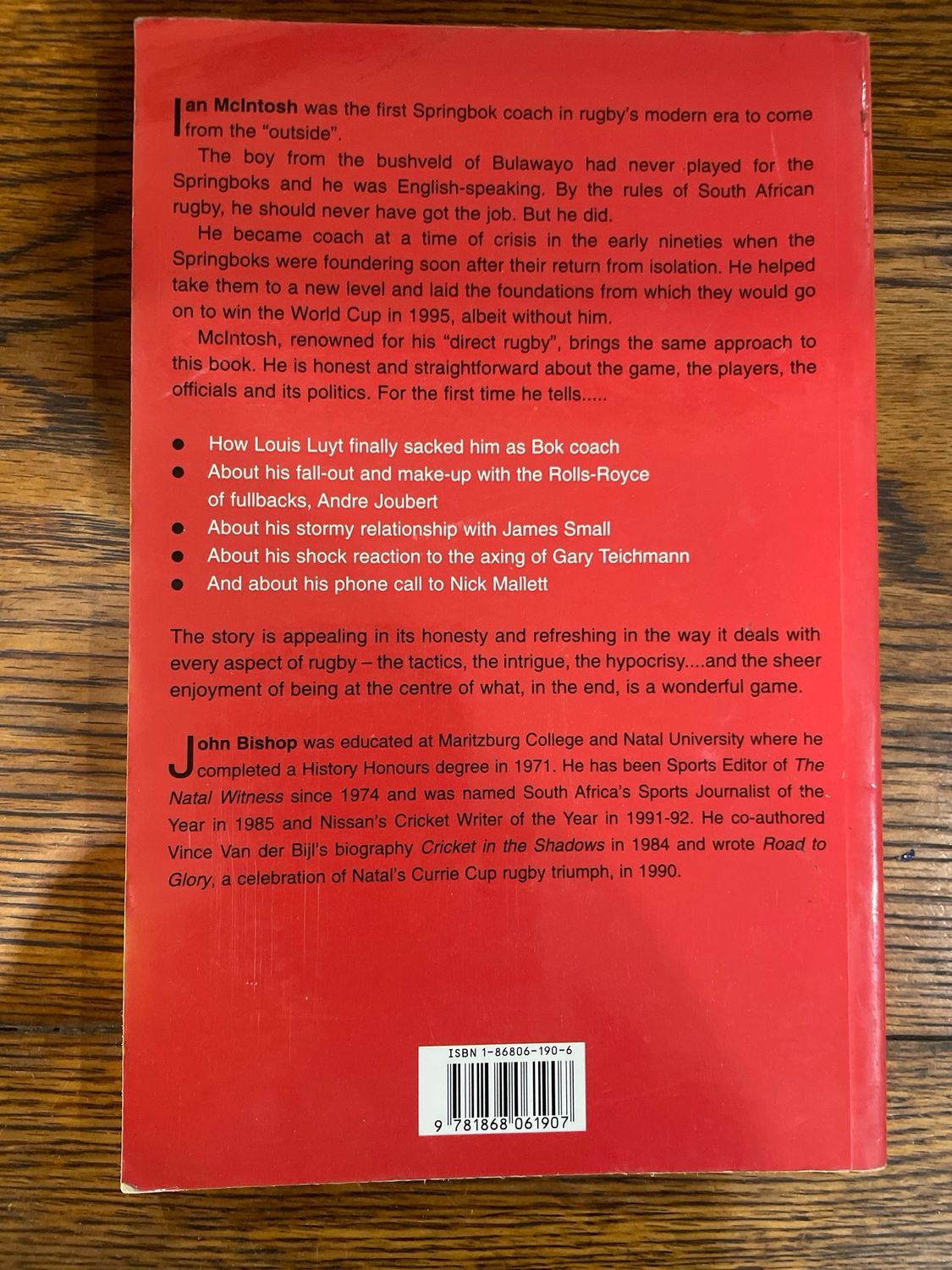 Mac The Face Of Rugby: The Ian MacIntosh Story With John Bishop