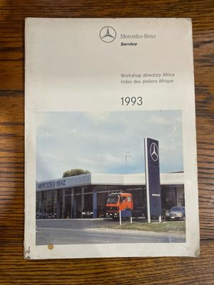 Mercedes-Benz Service Directory 1993