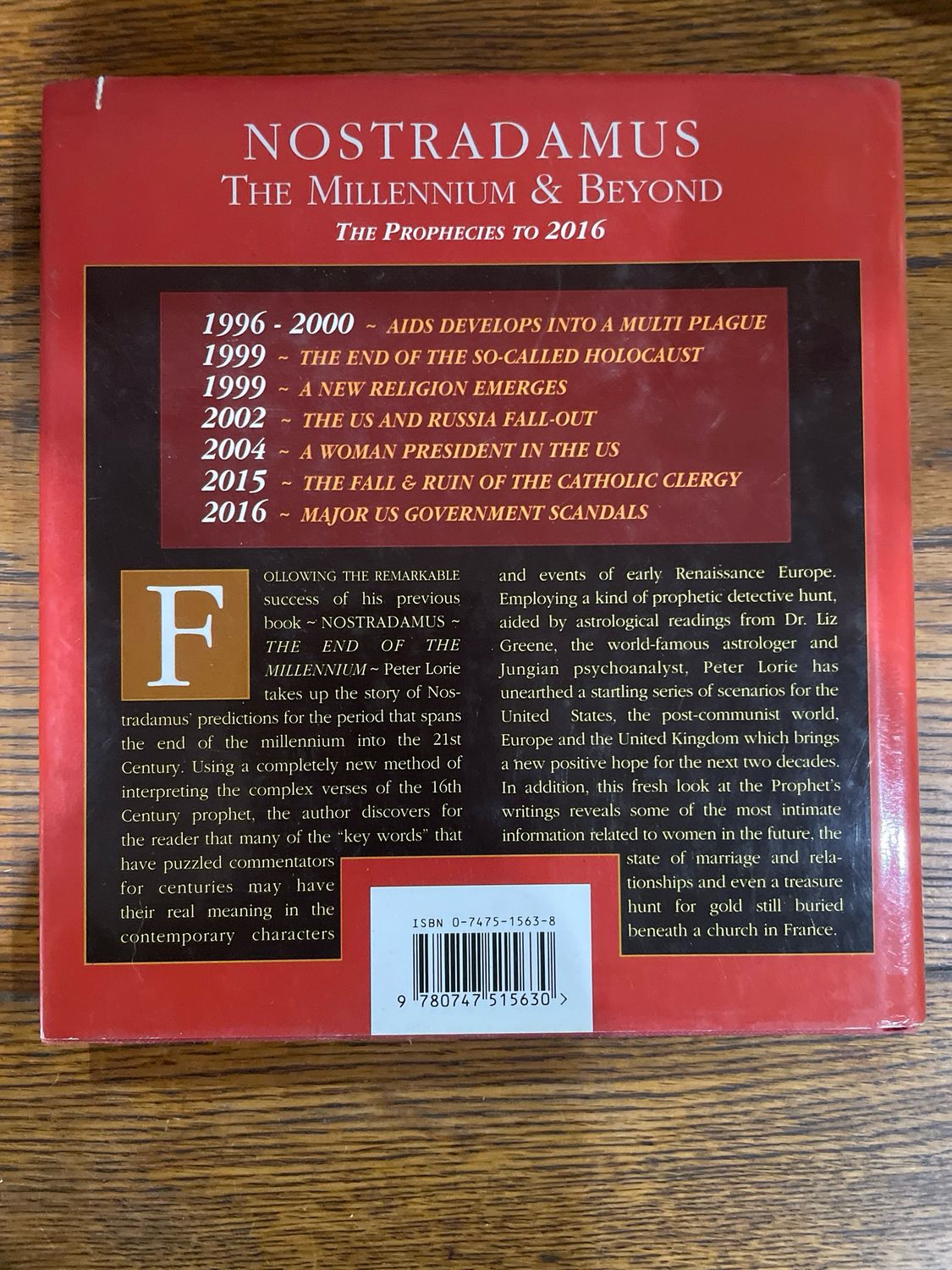 Nostradamus The Millennium And Beyond by Peter Lorie